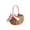 Pink, variant on AZXY Small Natural Woven Easter Basket 6"x3", White Ribbon Bow Easter Gift Basket for Girls Kids Boys, Empty Reusable Storage Gifting Basket for Easter Candy Egg Hunt & Floral Arrangements