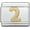 2, variant on Italian Bracelet Number Charms, 9mm Gold Number Stainless Steel Charm Link (0)