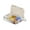 Translucent white-7, variant on Large Capacity Pills Organizers 7 Day Sealed and Moisture Resistant Portable Box PC Silicone Materials Safe Healthy Storage