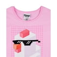 thumbnail image 3 of Crossy Road Girls Pink Short Sleeved T-Shirt, 3 of 5