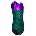thumbnail image 3 of iiniim Girls Kids Swimming Gymnastic Unitard Swimsuit Sleeveless One Piece Mermaid Scale Ballet Leotard Costume, 3 of 6
