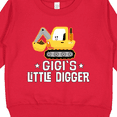 thumbnail image 3 of Inktastic Gigi Little Digger Construction Truck Toddler Sweatshirt, 3 of 4