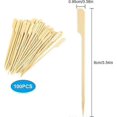 thumbnail image 2 of 100pcs kebabs, 12cm wooden skewers, mini kebabs, kebab party skewers, bamboo cocktail skewers, kebab skewers for bbq cocktails, buffet fruit burgers, 2 of 5