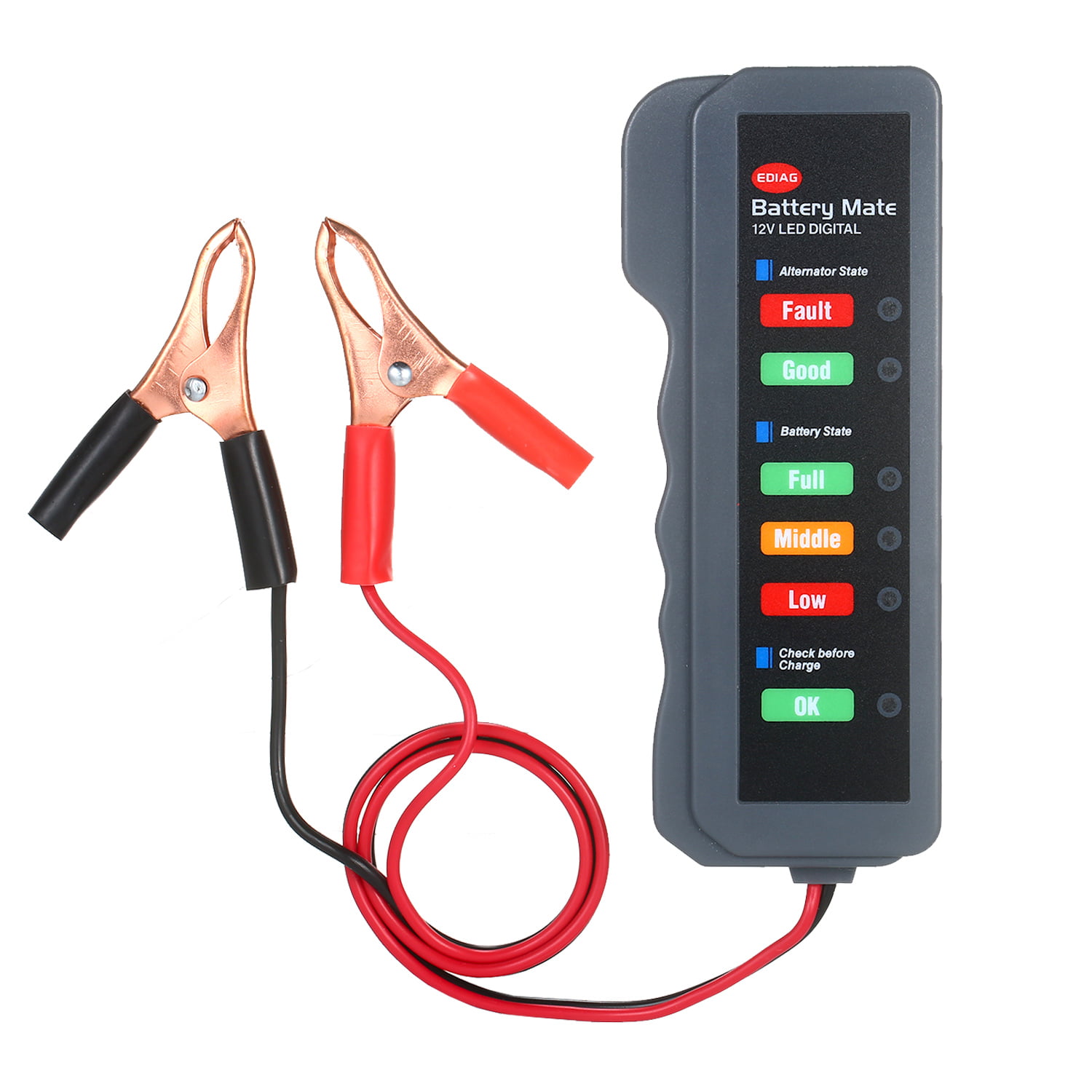 Monitor 2 Year Warranty Digital Battery and Alternator Analyzer Tester 