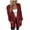 Wine, variant on NARABB Women's Sweater Knit Cardigan Coat Pockets Long Sleeve Solid Cardigan Blouse Coat