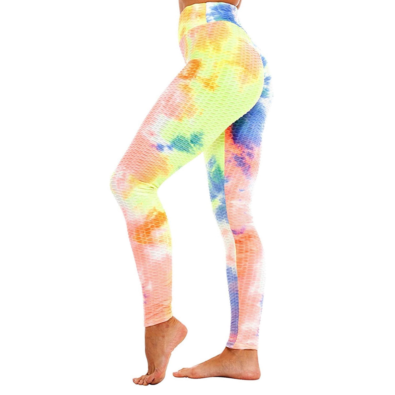 Womens Tie Dye Butt Lift Tik Tok Yoga Pants