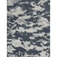 thumbnail image 3 of Nourison Textured Contemporary Abstract Blue/Grey 5'3" x 7'3" Area Rug, (5' x 7'), 3 of 9