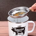 thumbnail image 5 of Bacon Grease Container With Strainer, 46OZ Large Enamel Grease Container, Farmhouse Bacon Grease Keeper, Cooking Oil Container For Kitchen Fat Storage, Dishwasher Safe-White, 5 of 7