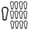 Black 20PCS-M5, variant on JINLONG 20-Pack 2 Inch Heavy Duty Spring Snap Hook Carabiner Clips, Black