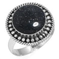 thumbnail image 1 of 925 Sterling Silver Ring For Women - Teens Blue Sunstone Gemstone Silver Ring Size 11.5 Handmade Silver Ring Size 11.5 Christmas - Gift For Girl Friend Gemstone 925 Silver Jewelry, 1 of 5