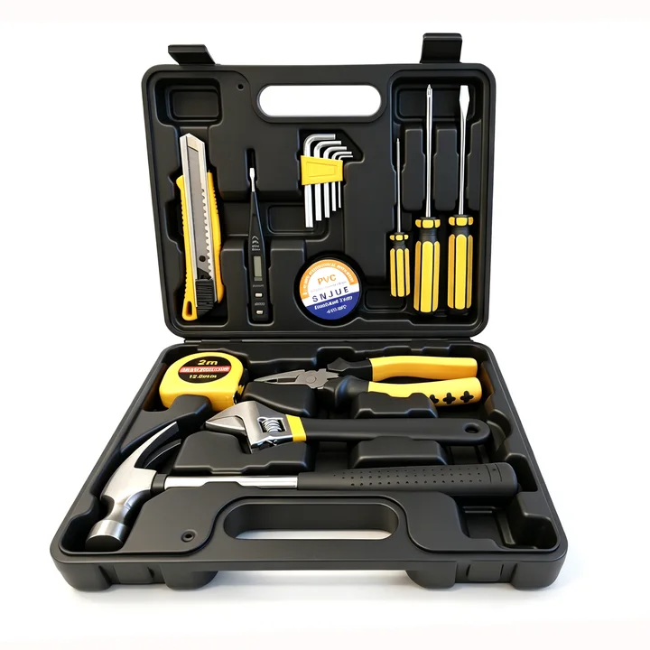 MOSENSE 16-Piece General-Purpose Hand Tool Set with Storage Case, Basic Everyday Tools for DIY, Home, Garage, Office Repair and Construction