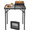 Black, variant on Lightweight Folding Grill Table with Mesh Desktop, Sliver, Adjustable Height Max 27.5" Aluminum Camping Table