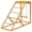 Yellow, variant on Chicken Activity Play for Healthy & Happy Animals, Swing Set with Chicken Perches & Hen Ladder, Chicken Coop Toy, Gray