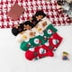thumbnail image 4 of KAKOWELY 4 pares de calcetines navideños de dibujos animados para invierno, cálidos y coloridos., 4 of 5