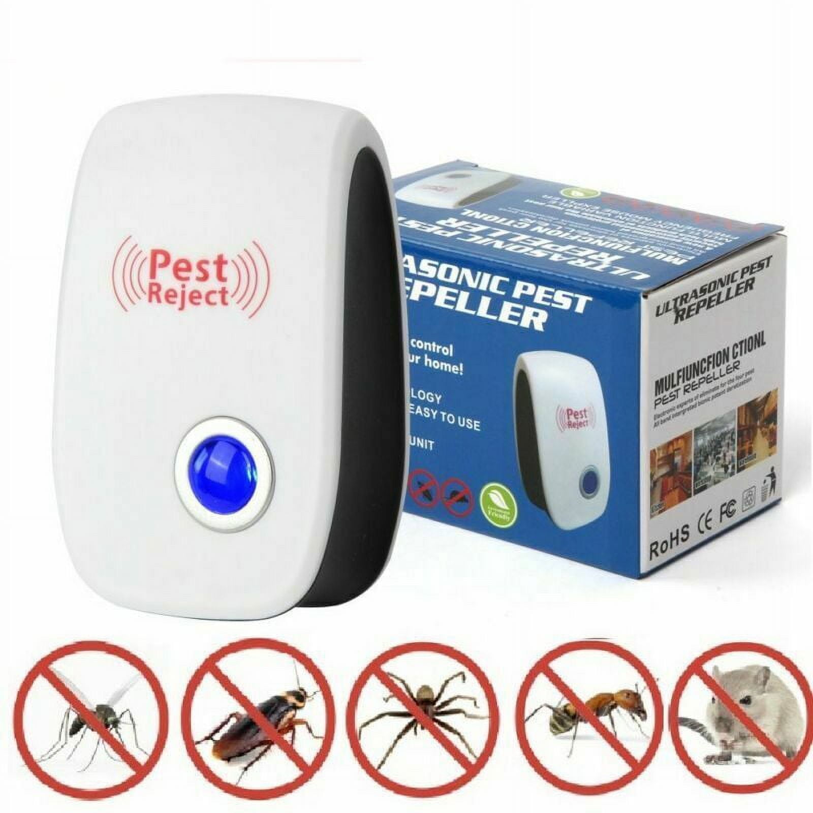 Ultrasonic Pest Repeller 6 Pack, Pest Control Ultrasonic Repellent, Electronic Insects & Rodents Repellent