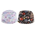 thumbnail image 1 of 2 Piezas Para Mujer Para Hombre, Gorra Médica A Prueba De Polvo, Gorro De Quimioterapia, Gorro De , Envoltura Para Cabeza Morado cro + Soledad Gorro médico ajustable unisex, 1 of 5