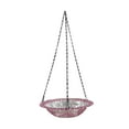 thumbnail image 2 of Hanging Bird Feeder, Outdoor Garden Bird Bath Tray with Firm Chain, Strong Burden Capacity Plastic Bird Feeder Plate for Exterior Decoration and Daily Yard Bird Watching, 2 of 6