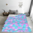 thumbnail image 5 of Cauagu Purple Dragon Scales Pattern Flannel Bed Blankets,Fleece Blanket Comfortable Air Conditioning Blanket for Sofa Bed Travel Couch & Living Room -50"x40", 5 of 8
