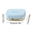 thumbnail image 4 of Sentmoon Silicone Press-To-Release Stackable Ice Tray with Lid Flexible Freezer Mold Push-Top Ice Maker with Storage Bin Fast Release Food-Grade Durable Summer Drink Accessory, 4 of 7