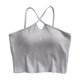 thumbnail image 2 of Pijama de manga corta para mujer, de verano, color liso, con tirantes y acolchado en el pecho, ropa interior sin mangas y pijama. Blusa de poliéster para mujer., 2 of 7