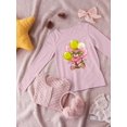 thumbnail image 3 of It's A Girl! Bear Long Sleeve Toddler -Image by Shutterstock,  5 Toddler, 3 of 4