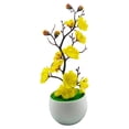thumbnail image 2 of Flores Artificiales en Maceta, Bonsái de Flor de Ciruelo Artificial para Oficina, Hogar,, 2 of 9