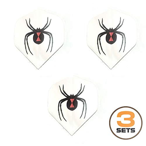 Amerithon Dart Flights 5 Standard Sets Hot Pink & Black Widow Spider 