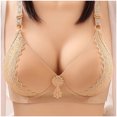 thumbnail image 2 of Bras for Women,Clearance Women's Thin Large Size Breathable Gathered Underwear Women's Non-steel Bra Daily Bra, 2 of 4