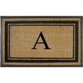 thumbnail image 1 of First Impressions Markham Border Double Door, Doormat, Monogrammed A, X-Large, 1 of 1