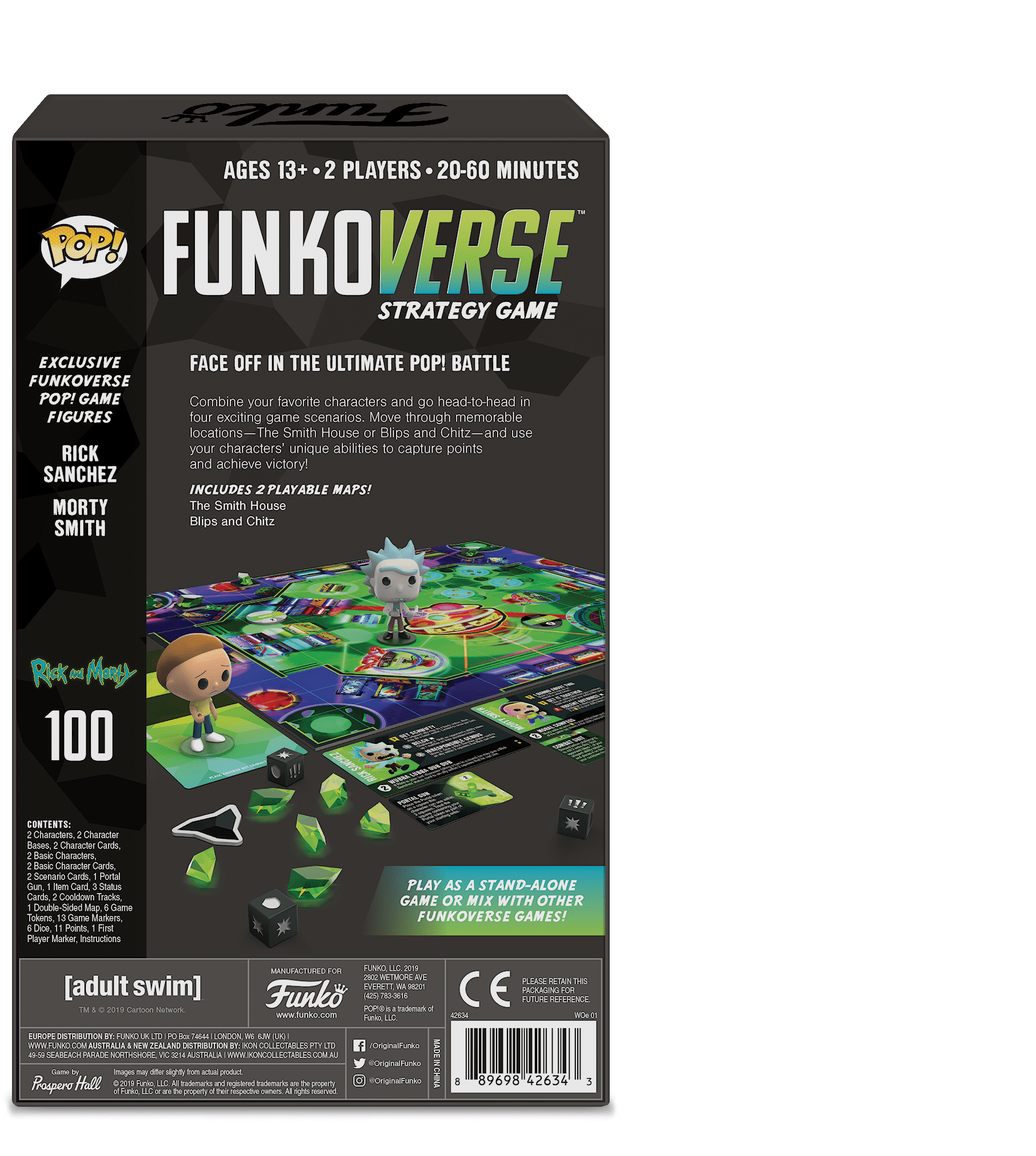 Funko Games Pop Funkoverse Rick And Morty 100 2 Pack