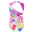 thumbnail image 2 of YONGHS Gymnastics Leotard for Girls Kids Printed Athletic Unitard Workout Ballet Tumbling Dance Tops Hot Pink 4, 2 of 5