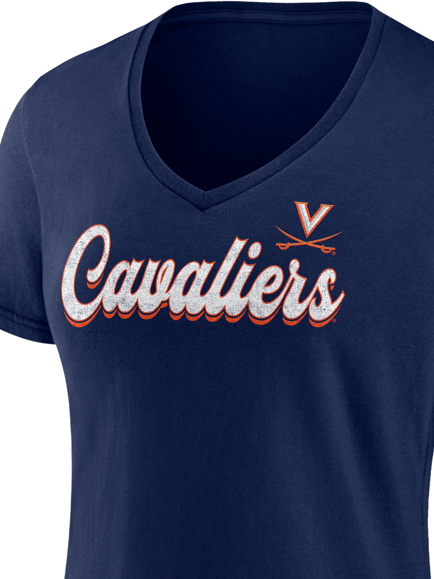 NCAA Virginia Cavaliers Women's Cotton Navy Short Sleeve T-Shirt