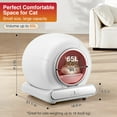 thumbnail image 6 of Self Cleaning Cat Litter Box, Automatic Litter Box with APP Control, Odor Removal, Safety Protection, 65L+9L Large Capacity, Litter Box with 2 Liners, 6 of 7