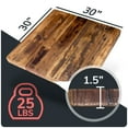 thumbnail image 2 of HEIRLOUM Reclaimed Wood Table Top - Rustic Recycled Solid Wood Perfect for Kitchens, Dining and Coffee Table Top (1pc 30" x 30", IMSP3030), 2 of 6