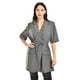 thumbnail image 5 of Blazer largo con jareta Roman Fashion /Juvenil, 5027 (Gris) gris M, 5 of 6