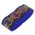 thumbnail image 2 of yuksok 7M (45mm/1.77inch) Jacquard Ribbon Woven Border Sew Ribbon Crafts Decor Blue, 2 of 8