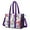 Pioneer Flower Floral-1, variant on Teacher Tote Bag,Pioneer Flower Floral Print Pattern Teacher Utility Tote Bag,Large Work Tote Bags for Women with Multiple Pockets,Top Zipper Closure,13.8x10.6x6.7 Inch