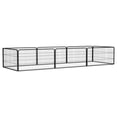 thumbnail image 1 of vidaXL 8-Panel Dog Playpen Black 100x50 cm Powder-coated Steel, 1 of 5