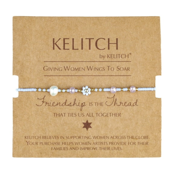 KELITCH Bohemian Miyuki Bracelets Flower Bracelets Adjustable Beaded Bracelet Delica Jewelry for Women