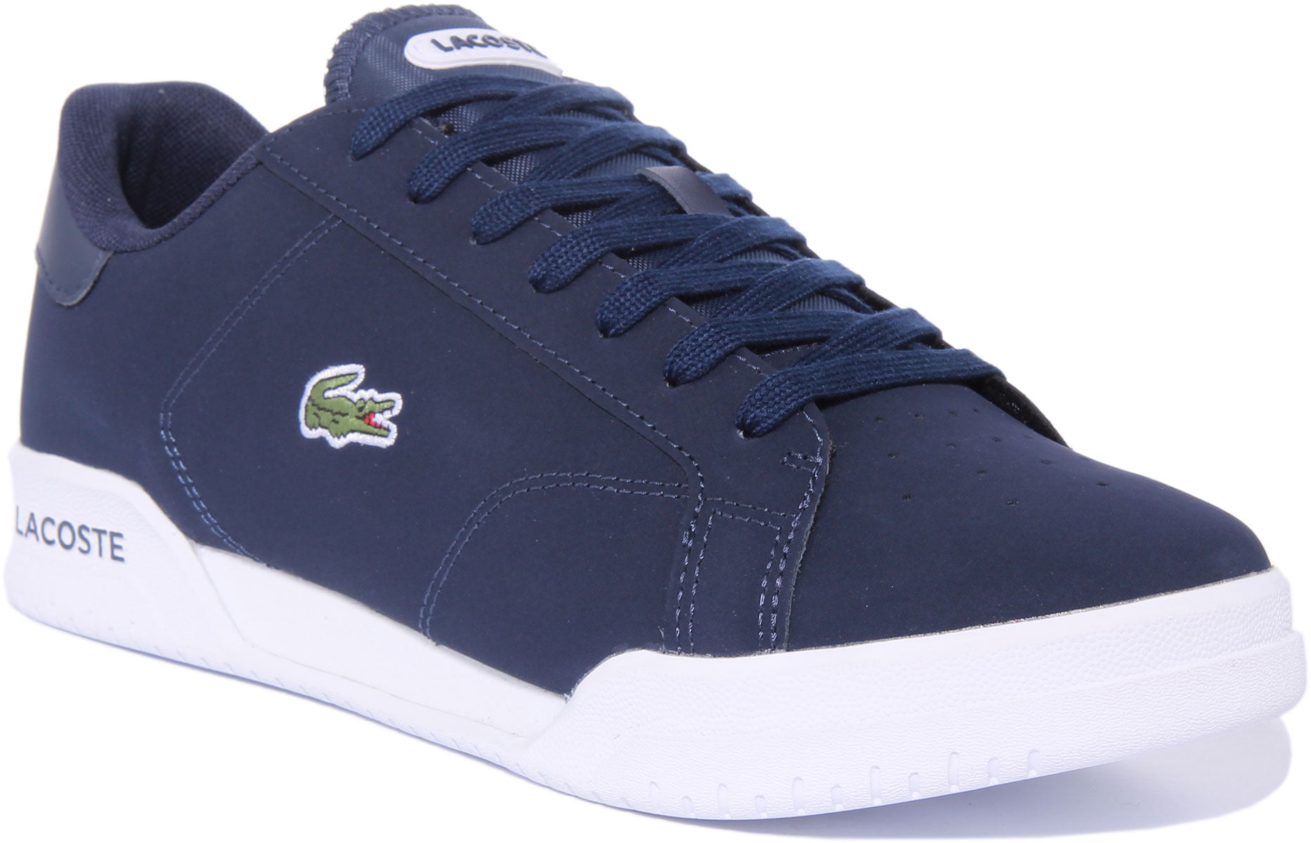 Afwijzen Conceit ketting Lacoste Twin Serve Men's Lace Up Leather Court Shoes In Navy Size 8 -  Walmart.com
