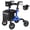 Blue, variant on Walkers for Seniors, Rollator Walker with Seat, 8" Rubber Wheels All Terrain Rollator Walker with Backrest, Aluminum Walkers Built-in Cable, Foldable and Adjustable Height for Seniors, Purple