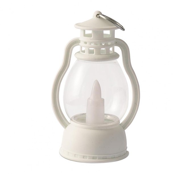 Lámpara LED de noche con forma de vela, minilinterna de plástico decorativa de estilo Retro, con diseño de gancho colgante, ahorro de energía, para escritorio
