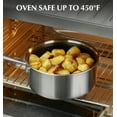 thumbnail image 3 of Koch Systeme 1+2+3 Qt CS Casserole Hybride Tri-Plis Antiadhésive en Acier Inoxydable avec Intérieur en Nid d'Abeilles, Compatible Induction, 3 of 5