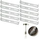 thumbnail image 1 of Placa de fijación de lámpara de techo, 10 piezas Soporte de lámpara de araña de 115 mm Placa de fijación de lámpara colgante Accesorios de lámpara de techo Placa base de luz de techo TUNC Sencillez, 1 of 5