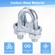 thumbnail image 4 of Uxcell 12-Pack Abrazaderas de Cable, Clip de Cable de Acero al Carbono M8, Sujetador de Perno en U, 4 of 6