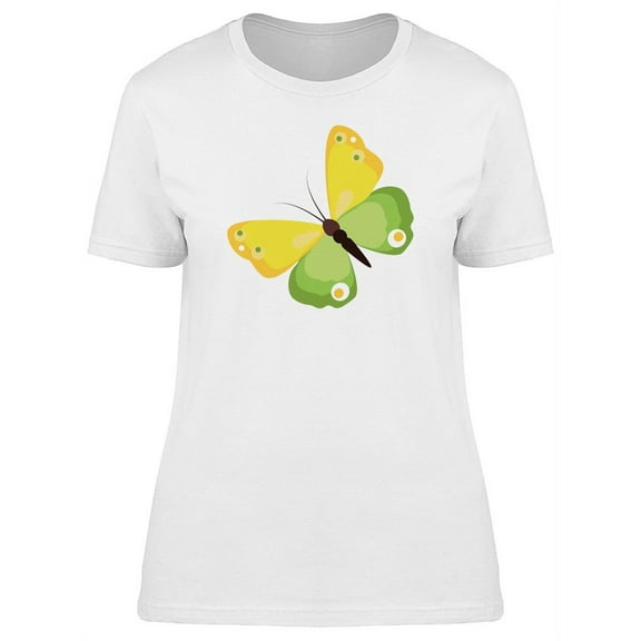 Spring Butterfly Green T-Shirt Women -Image by Shutterstock, Female XX-Large