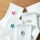 thumbnail image 4 of Calcetines deportivos hasta media pantorrilla calcetines de algodón medias blancas otoño e invierno calcetines bordados para mujer, 4 of 6
