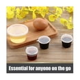 thumbnail image 5 of 100 Pieces Small Plastic Containers With Lids, 25ml Small Sauce Pots Plastic Pots Jelly Pots For Sa-yky-xdd, 5 of 5