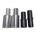 thumbnail image 1 of DOLITY Push Broom Handle Threaded Tip for Household Duster Attachment Threaded Head black 4pcs, 1 of 9