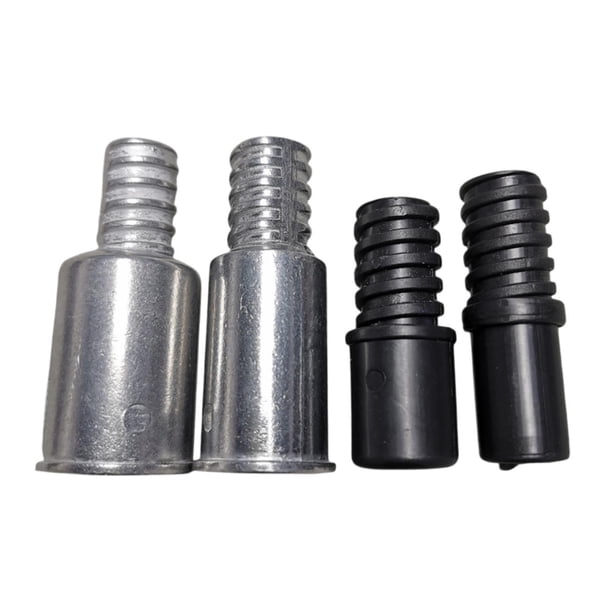 Reemplazo - Empujar - Mango Mango - Conexión TIP - TIP, Universal, Práctico, Plata negra 4pcs